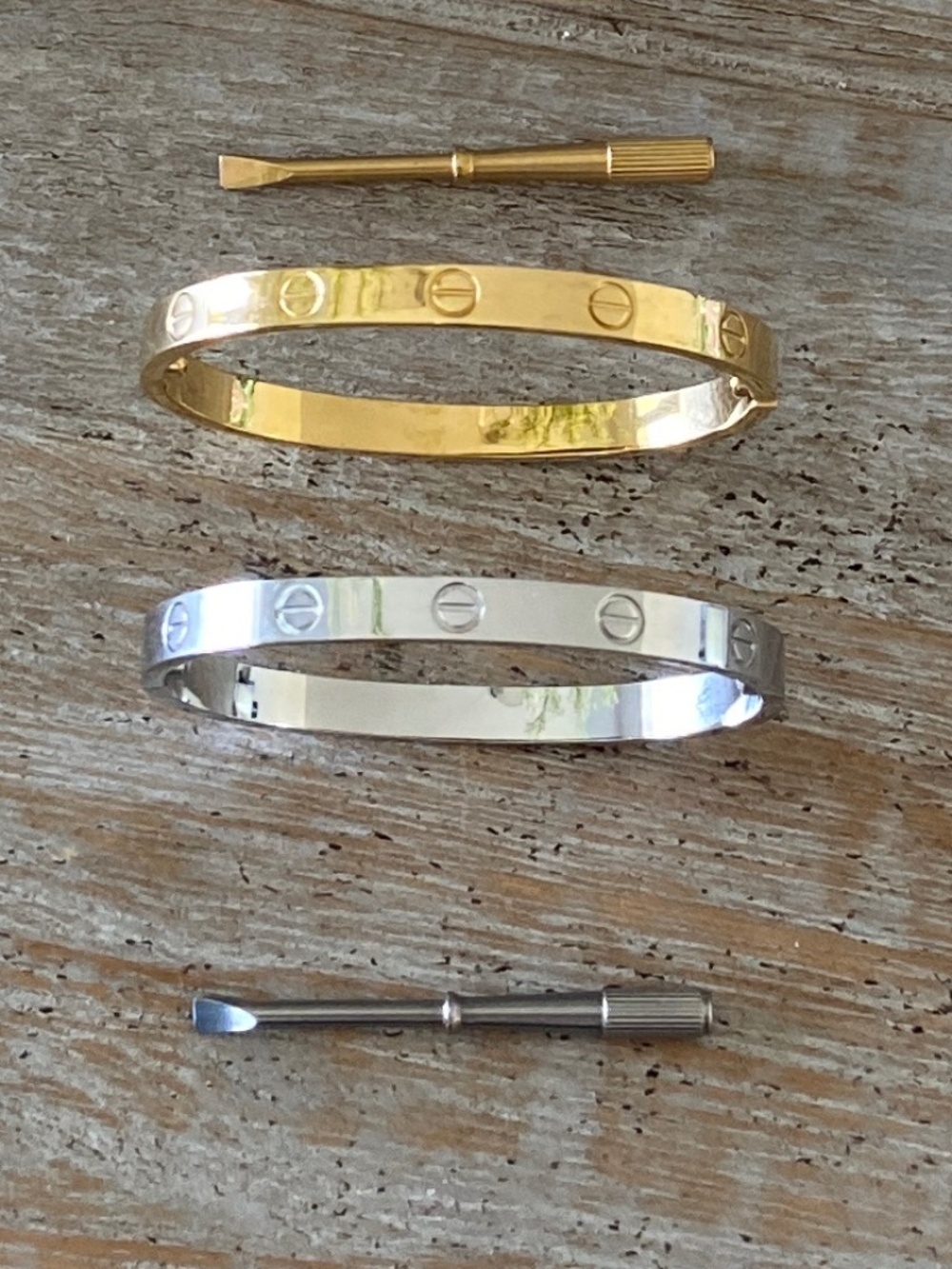 Bracelets - Set of 2 Stainless Steel